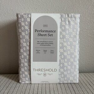 NWT King 400 Thread Count Performance Sheet Set Twinkle Stars - Threshold